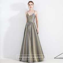 將圖片載入圖庫檢視器，The Kris Ombre Gold Sleeveless Gown - WeddingConfetti