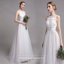 將圖片載入圖庫檢視器，The Paityn Wedding Bridal Sleeveless Lace Gown - WeddingConfetti