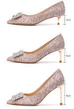 將圖片載入圖庫檢視器，Wedding Crystal Heels - WeddingConfetti