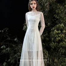 將圖片載入圖庫檢視器，The Rafflyn Wedding Bridal Long Sleeves Dress - WeddingConfetti