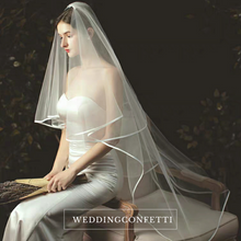 將圖片載入圖庫檢視器，Wedding Bridal Veil (2 Different Lengths) - WeddingConfetti