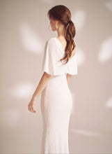 將圖片載入圖庫檢視器，The Serena Off White Flare Sleeves Gown - WeddingConfetti