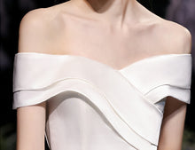 將圖片載入圖庫檢視器，The Orlean Wedding Bridal Off Shoulder Satin Gown - WeddingConfetti