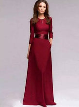 將圖片載入圖庫檢視器，The Azura Red/ Blue Long Sleeves Dress - WeddingConfetti