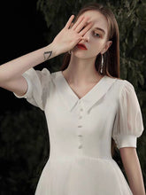 將圖片載入圖庫檢視器，The Franca Wedding Bridal Short Sleeve White Dress - WeddingConfetti