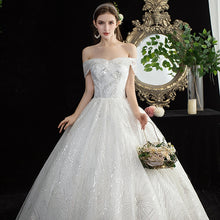 將圖片載入圖庫檢視器，The Delaine Wedding Bridal Off Shoulder Gown - WeddingConfetti