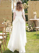 將圖片載入圖庫檢視器，The Lorraine Wedding Bridal Short Sleeves Gown - WeddingConfetti