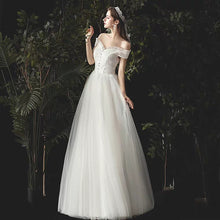 將圖片載入圖庫檢視器，The Norgan Wedding Bridal Off Shoulder Gown - WeddingConfetti