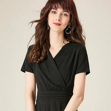 將圖片載入圖庫檢視器，The Vanesse Black Short Sleeves Dress - WeddingConfetti