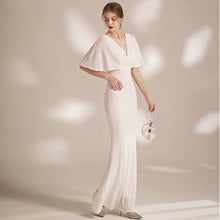 將圖片載入圖庫檢視器，The Serena Off White Flare Sleeves Gown - WeddingConfetti