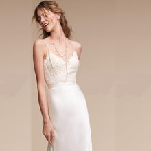將圖片載入圖庫檢視器，The Tanaka Wedding Bridal Satin Lace Gown - WeddingConfetti
