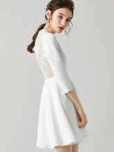 將圖片載入圖庫檢視器，The Rochelle Short Lace Back Gown - WeddingConfetti