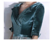 將圖片載入圖庫檢視器，The Michaela Long Sleeves Blue Gown - WeddingConfetti