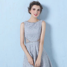 將圖片載入圖庫檢視器，The Eugenia Red / Grey Sleeveless Cocktail Dress - WeddingConfetti