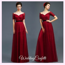 將圖片載入圖庫檢視器，The Amerlie Off Shoulder Evening Gown (Available in 3 colours) - WeddingConfetti