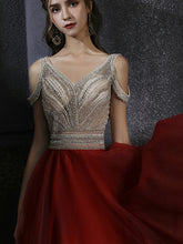 將圖片載入圖庫檢視器，The Shelby Red Off Shoulder Gown (Available in 2 colours) - WeddingConfetti