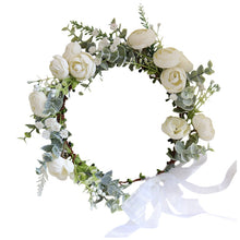 將圖片載入圖庫檢視器，Wedding Hair Garland/Flower Crown (Available in 5 Colours) - WeddingConfetti