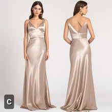 將圖片載入圖庫檢視器，The Lorde Satin Bridesmaid Dress (4 Different Designs) - WeddingConfetti