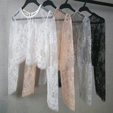 將圖片載入圖庫檢視器，Wedding Bridal Overlay / Bolero Jacket (Long Sleeves) - WeddingConfetti