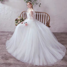 將圖片載入圖庫檢視器，The Adrienne Wedding Bridal Long Sleeves Gown - WeddingConfetti