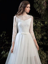 將圖片載入圖庫檢視器，The Rafflyn Wedding Bridal Long Sleeves Dress - WeddingConfetti
