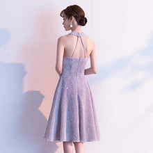 將圖片載入圖庫檢視器，The Jeulia Silver Halter Sequined Dress - WeddingConfetti