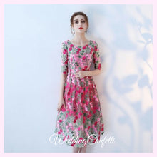 將圖片載入圖庫檢視器，The Acadia Pink Floral Dress - WeddingConfetti