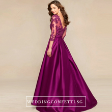 將圖片載入圖庫檢視器，The Dandelion Long Lace Sleeves Dress / Gown - WeddingConfetti