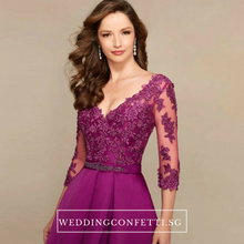 將圖片載入圖庫檢視器，The Dandelion Long Lace Sleeves Dress / Gown - WeddingConfetti