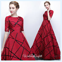 將圖片載入圖庫檢視器，The Eliza Red Long Sleeves Dress - WeddingConfetti
