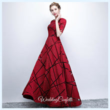 將圖片載入圖庫檢視器，The Eliza Red Long Sleeves Dress - WeddingConfetti