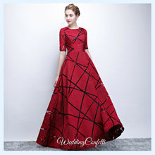 將圖片載入圖庫檢視器，The Eliza Red Long Sleeves Dress - WeddingConfetti