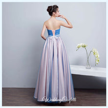 將圖片載入圖庫檢視器，The Kirsten Blue Ombre Tube Gown - WeddingConfetti