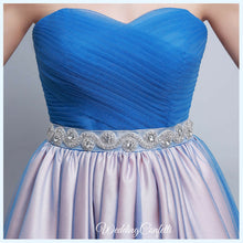 將圖片載入圖庫檢視器，The Kirsten Blue Ombre Tube Gown - WeddingConfetti