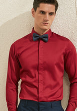 將圖片載入圖庫檢視器，Royston Red Long Sleeve Shirt - WeddingConfetti