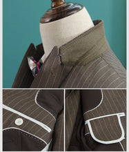 將圖片載入圖庫檢視器，Brendon Groom Men's Brown / Grey / Black Suit Jacket, Vest and Pants (3 Piece) - WeddingConfetti
