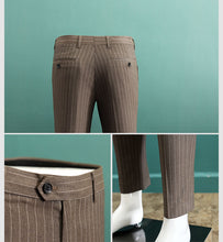 將圖片載入圖庫檢視器，Brendon Groom Men's Brown / Grey / Black Suit Jacket, Vest and Pants (3 Piece) - WeddingConfetti