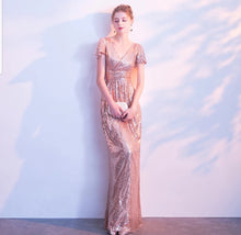 將圖片載入圖庫檢視器，The Benecia Glitter Gown (Available in 4 colours) - WeddingConfetti