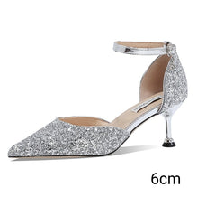 將圖片載入圖庫檢視器，The Melwe Wedding Bridal Silver/Rose Gold Heels (Available in 3 Heights) - WeddingConfetti