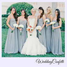 將圖片載入圖庫檢視器，The Charis Bridesmaid Chiffon Tube Dress (Customisable) - WeddingConfetti