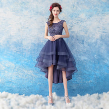 將圖片載入圖庫檢視器，The Cecil Blue Hi Low Sleeveless Dress - WeddingConfetti