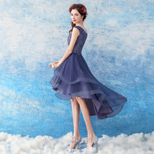 將圖片載入圖庫檢視器，The Cecil Blue Hi Low Sleeveless Dress - WeddingConfetti