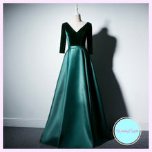 將圖片載入圖庫檢視器，The Yolanda Royal Long Sleeves Dress (Available in 3 colours) - WeddingConfetti