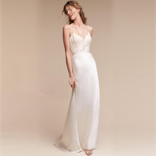 將圖片載入圖庫檢視器，The Tanaka Wedding Bridal Satin Lace Gown - WeddingConfetti