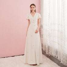 將圖片載入圖庫檢視器，Velda 白色 / 紅色短袖禮服