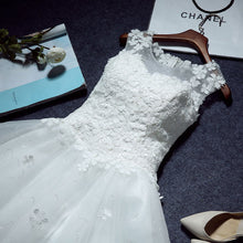 將圖片載入圖庫檢視器，The Teselly  White Sleeveless Short Tulle Dress - WeddingConfetti