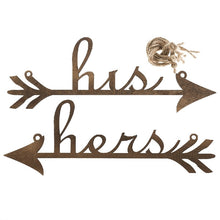 將圖片載入圖庫檢視器，Wedding Decor - Her &amp; His Chair Sign / Photography Prop - WeddingConfetti