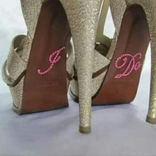 將圖片載入圖庫檢視器，I Do and Me Too Wedding Shoes Stilettos Glitter Stickers - WeddingConfetti