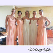 將圖片載入圖庫檢視器，The Charis Bridesmaid Chiffon Tube Dress (Customisable) - WeddingConfetti
