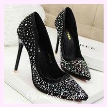 將圖片載入圖庫檢視器，The Heather Wedding Bridal Glitter Blue / Pink / White / Champagne Wedding shoes / Heels - WeddingConfetti